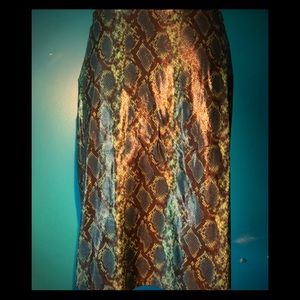 Shkank snakeskin print skirts
